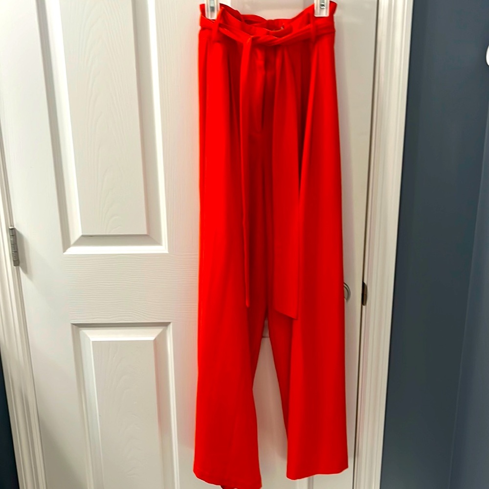 Go Big Orange Flowy Pants. $20